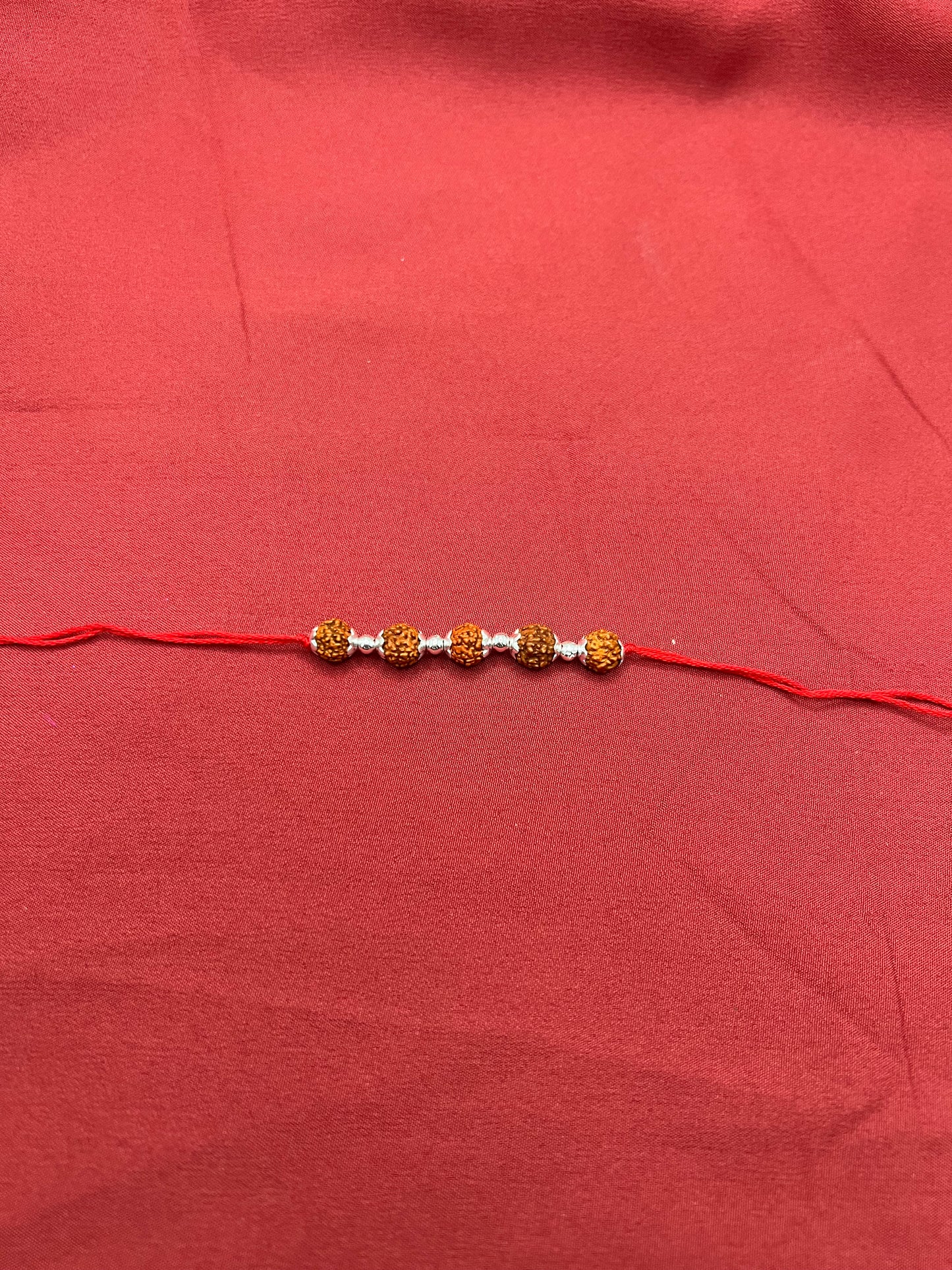 Silver Rudraksh Rakhi