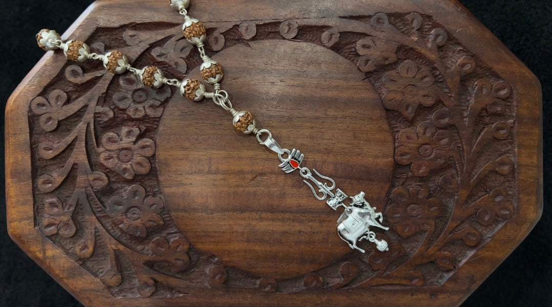Shiva Trishul Nandi Pendant