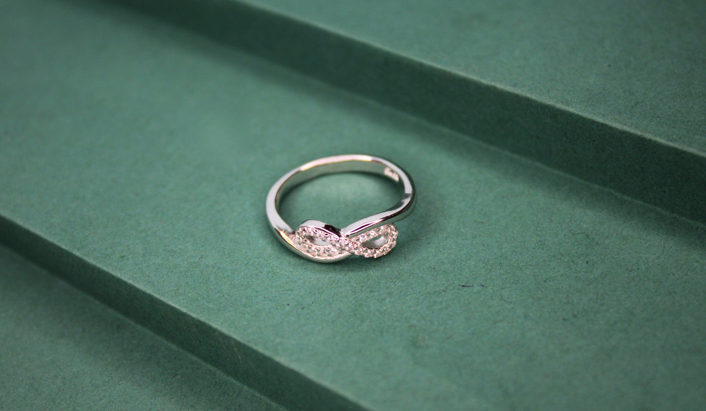 Silver Infinity Ring - Avika jewels