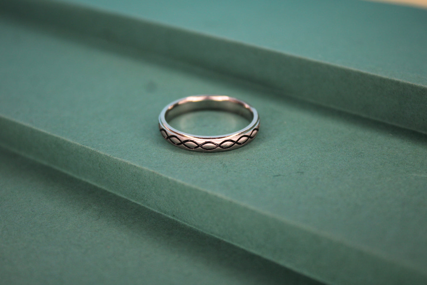 Silver loop Band Ring - Avika jewels