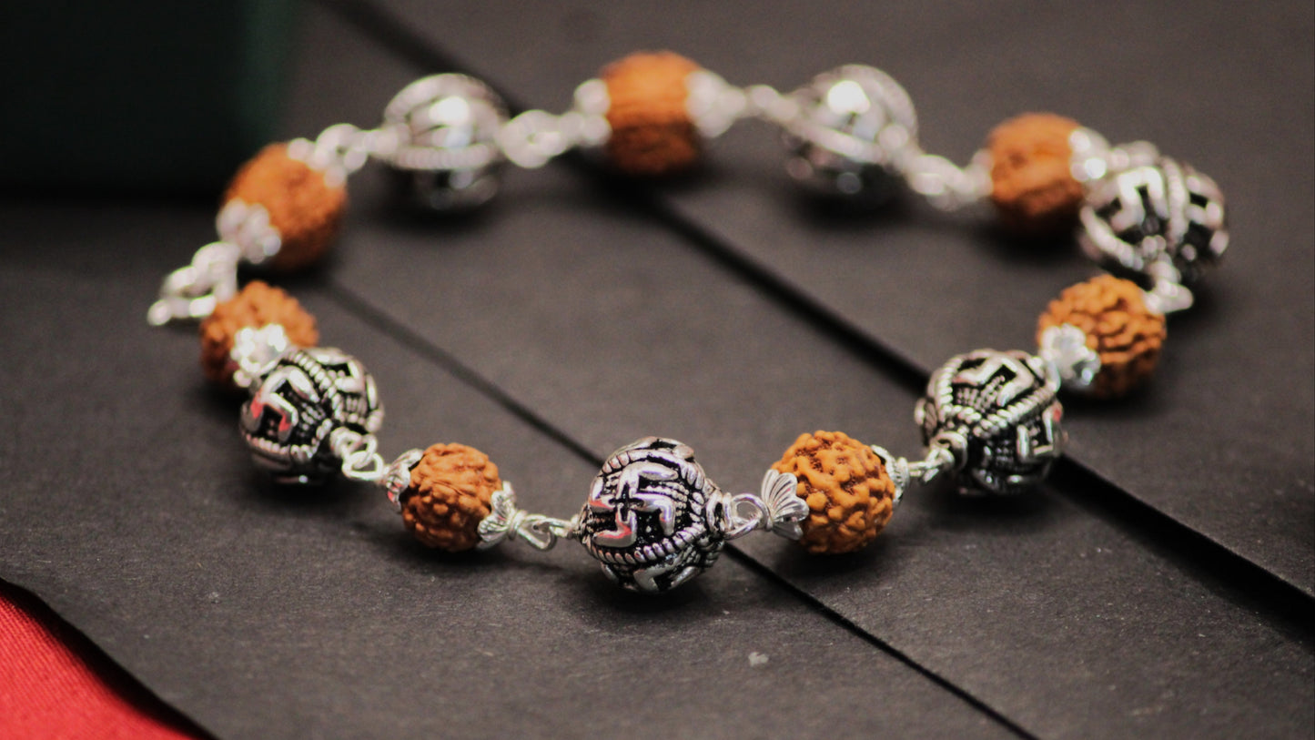 Silver Rudraksh Bracelets - Avika jewels