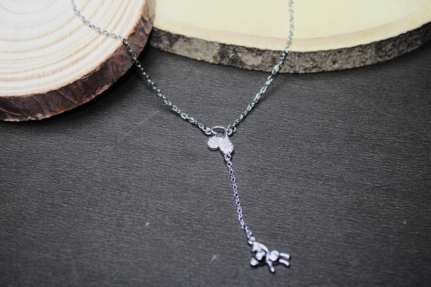 Silver Hanging Bear Pendent - Avika jewels