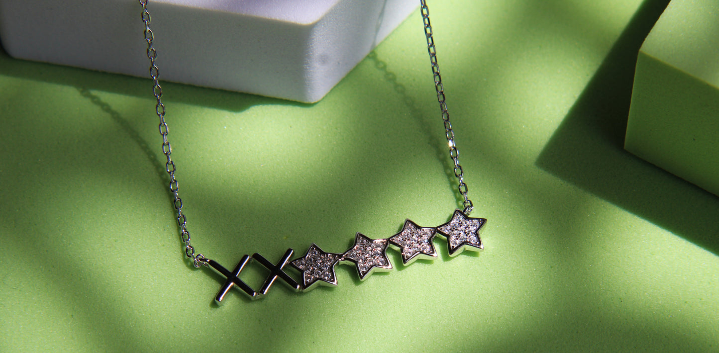 Silver Star Pendant Chain
