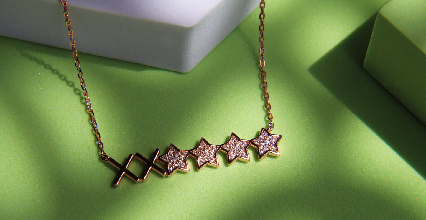 Silver Star Pendant Chain