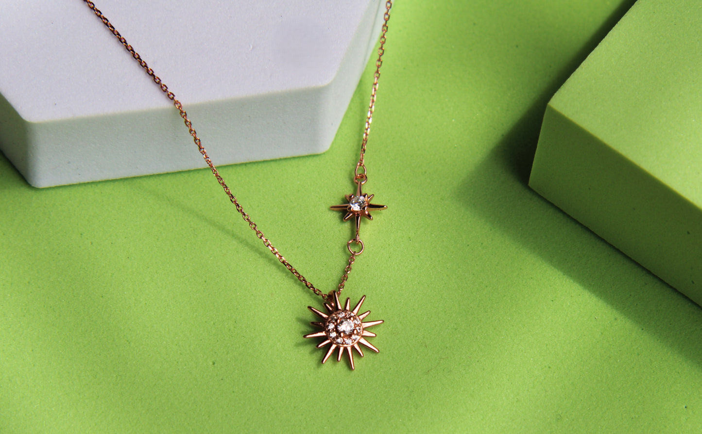 SIlver Sun Pendant Chain