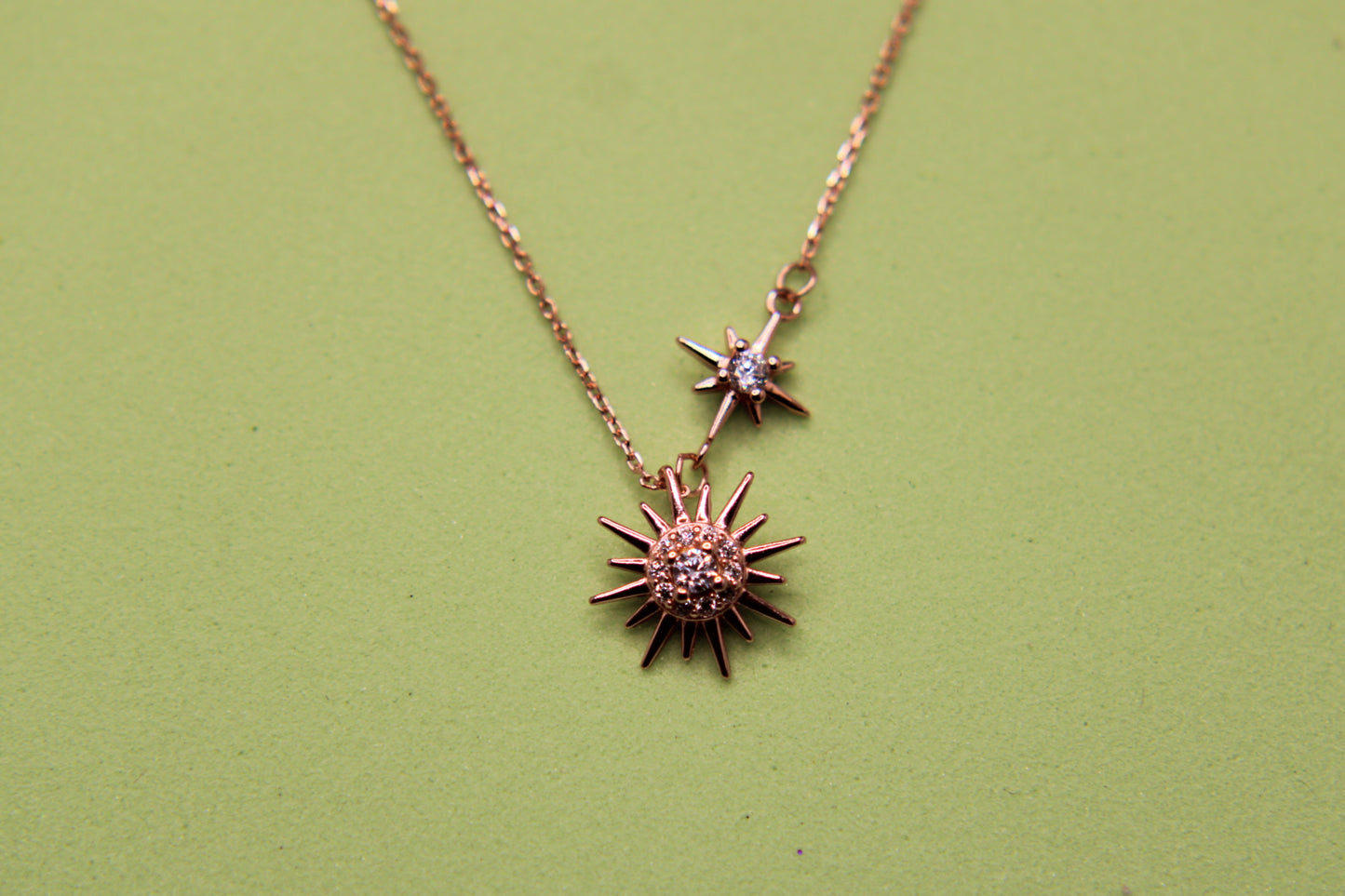 SIlver Sun Pendant Chain