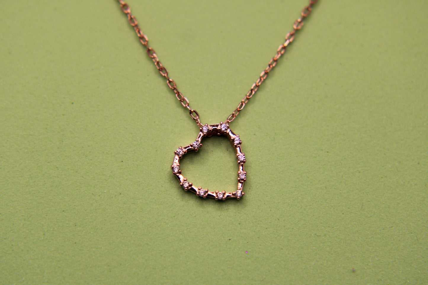 Silver Heart Pendant Chain - Avika jewels