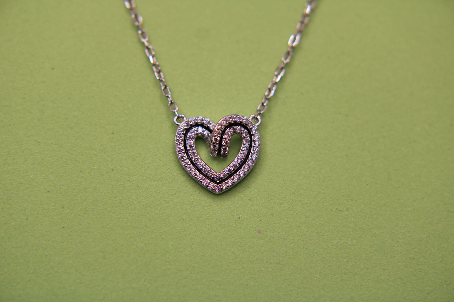 Silver Heart Pendant Chain