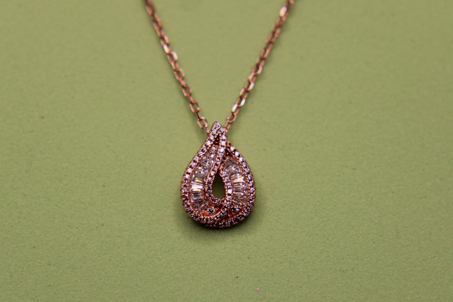 Silver Drop Pendant Chain