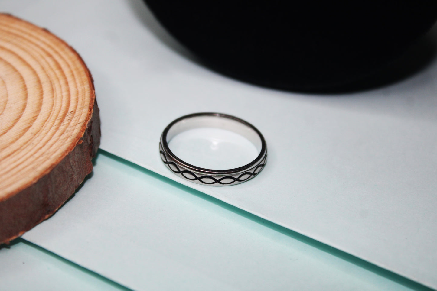 Silver loop Band Ring - Avika jewels
