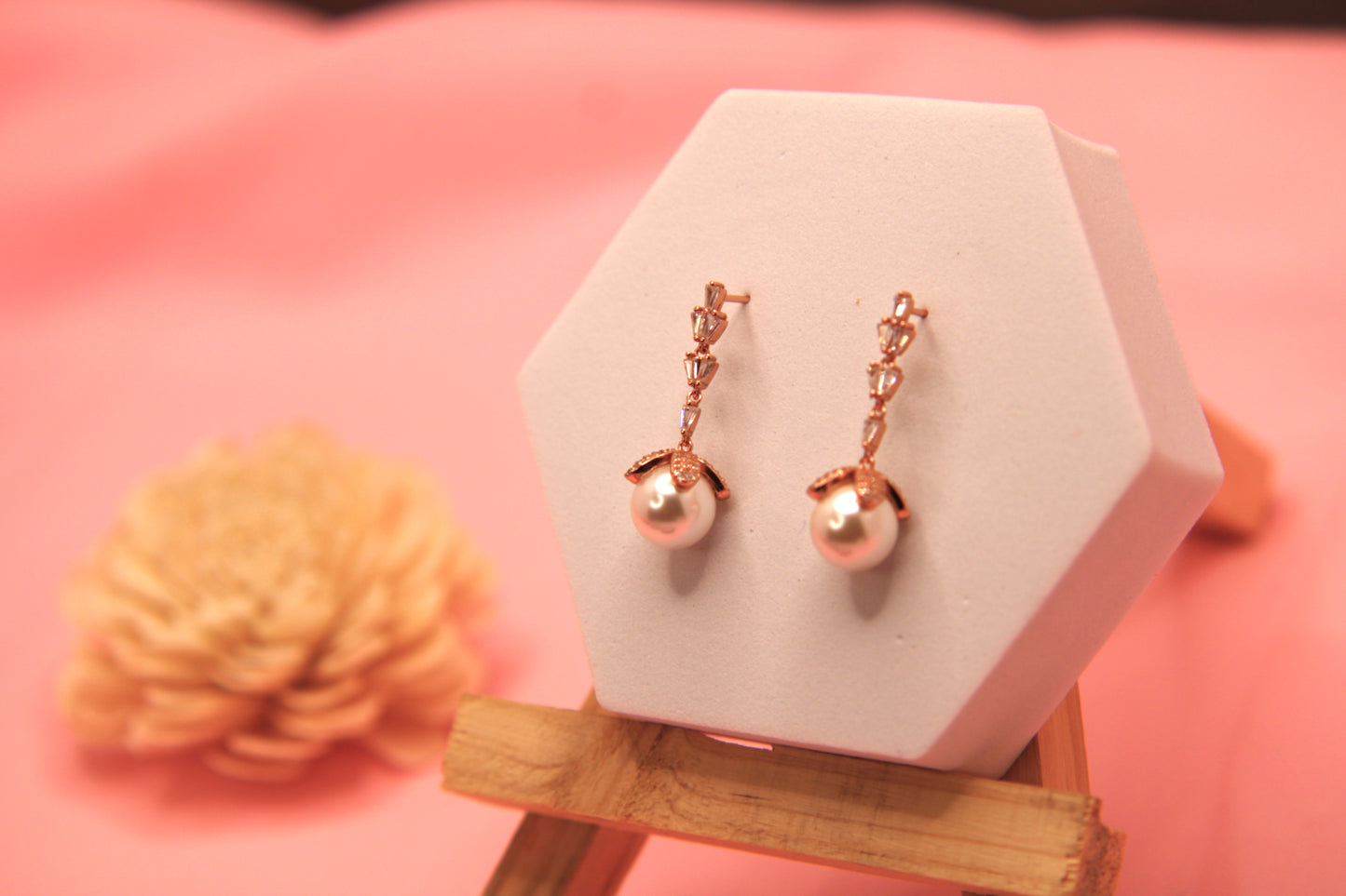 silver Pearl Earings
