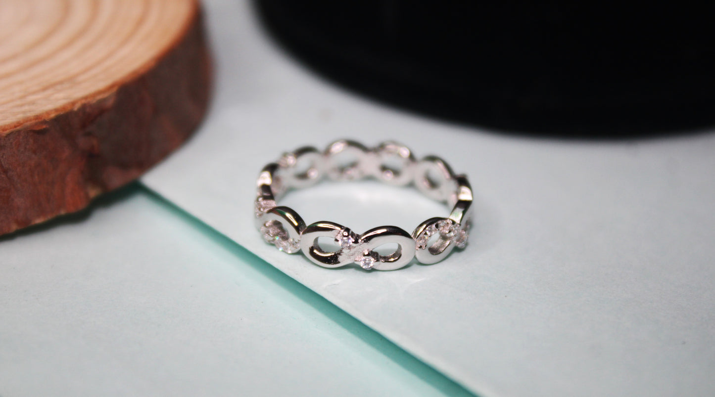 Silver Infinity Ring - Avika jewels