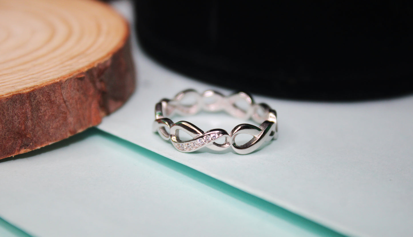 Silver Infinity Ring - Avika jewels