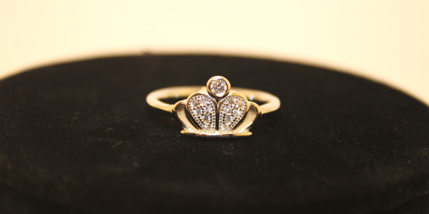 Silver Crown Ring - Avika jewels