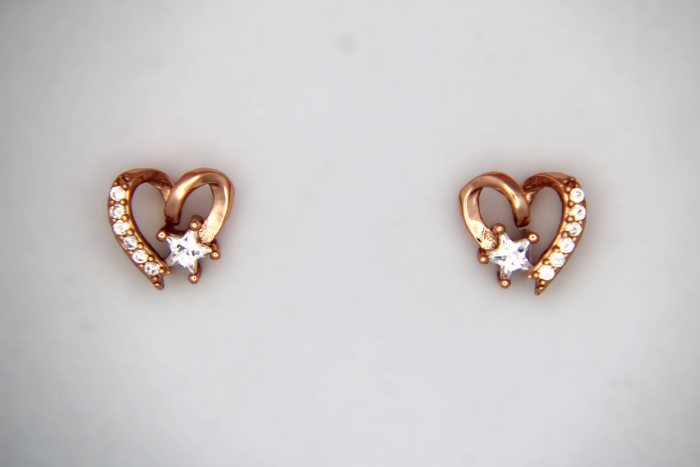 Silver Twisted Heart Tops