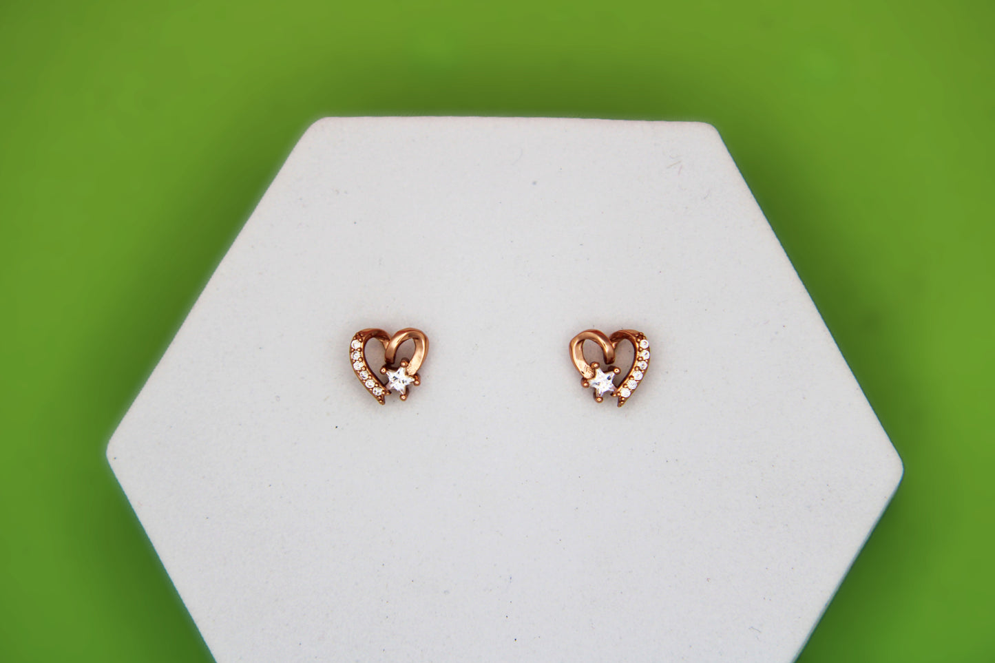 Silver Twisted Heart Tops