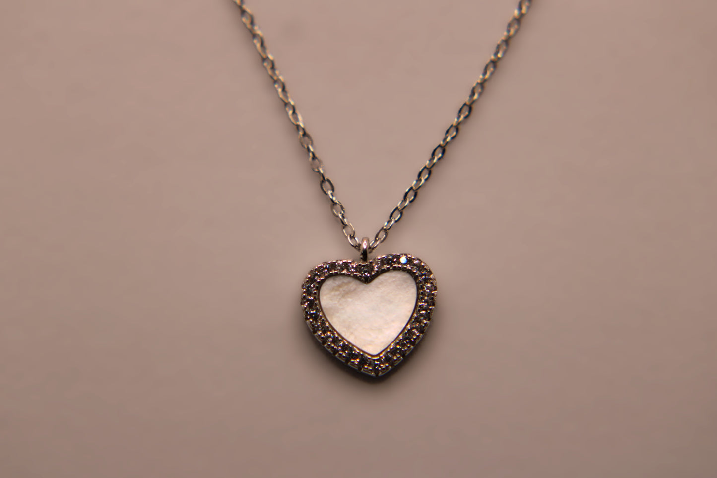 Silver Heart Pendant Chain
