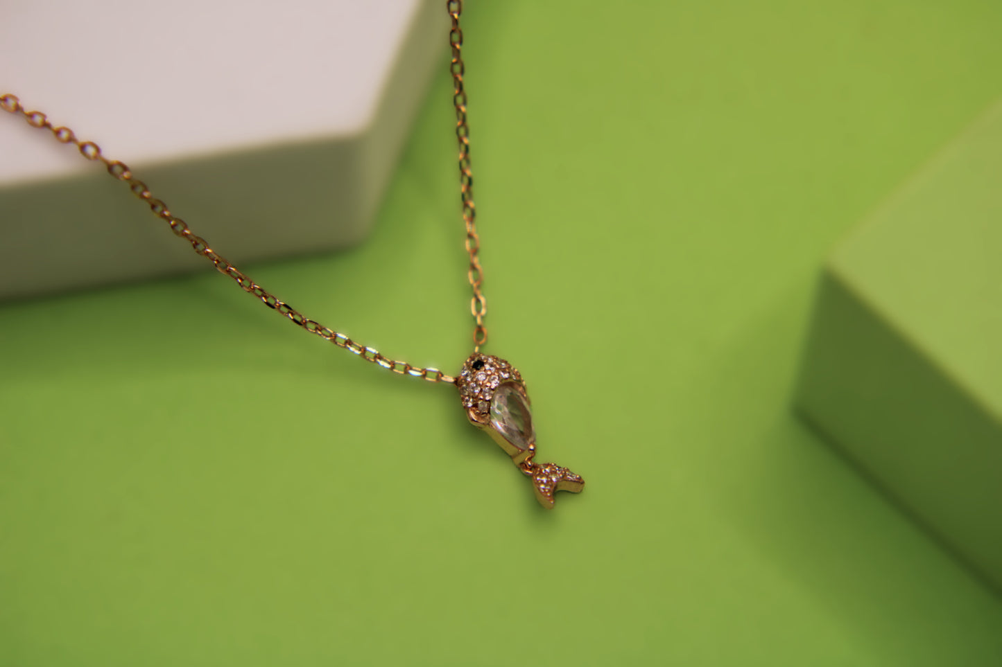 Silver Fish Pendant Chain