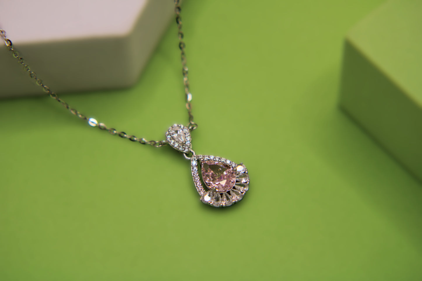 Silver Drop Pendant Chain