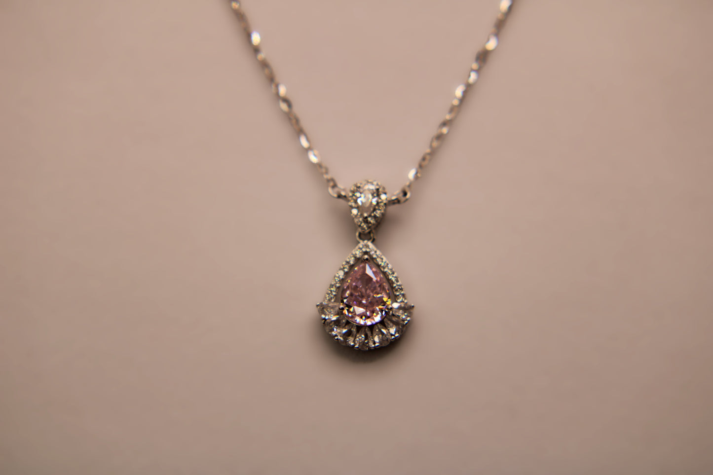 Silver Drop Pendant Chain