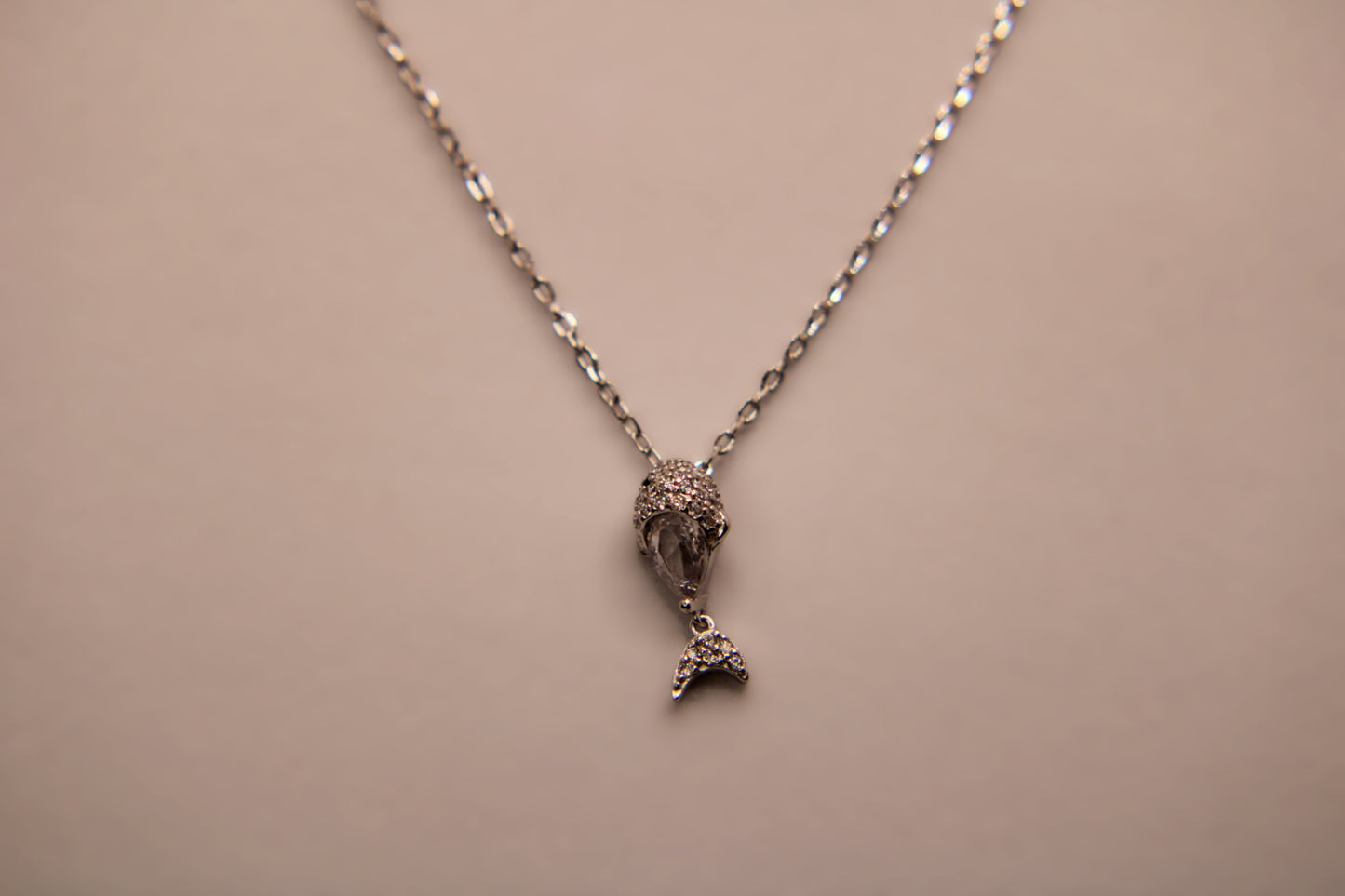 Silver Fish Pendant Chain