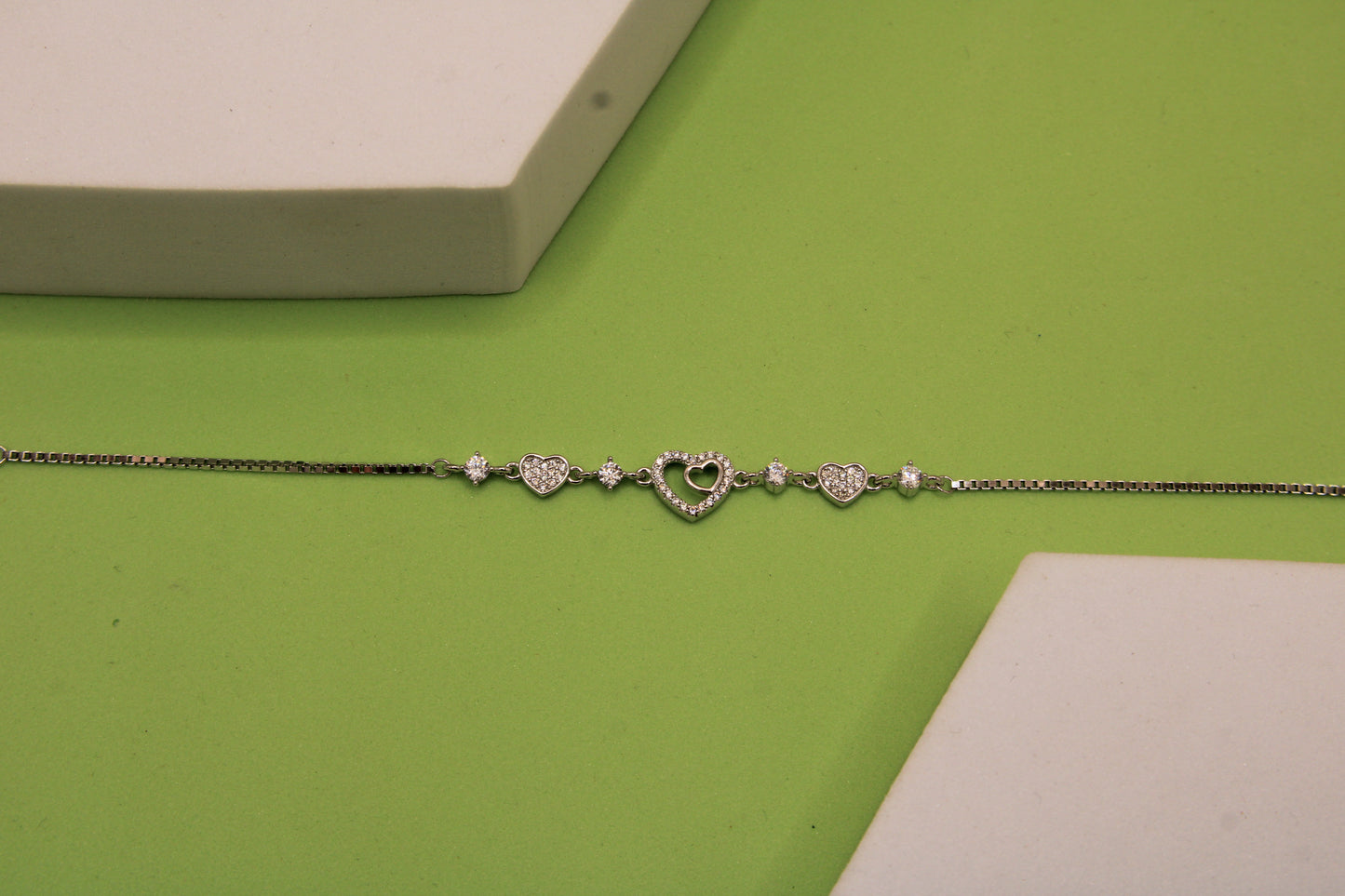 Silver Heart Bracelet