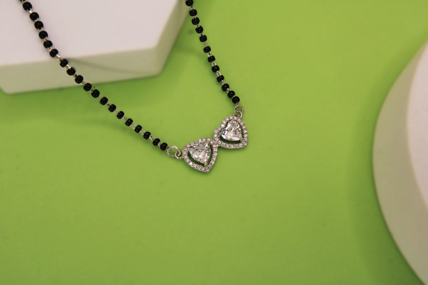 Silver Heart mangalsutr