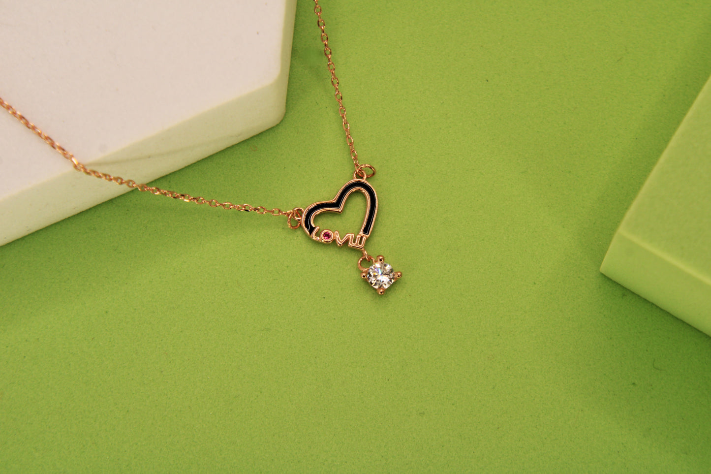 Silver Heart Pendant Chain