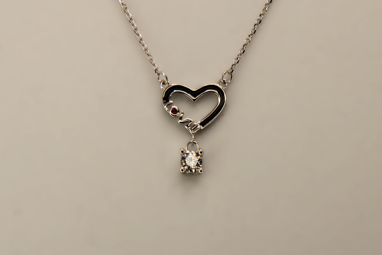 Silver Heart Pendant Chain