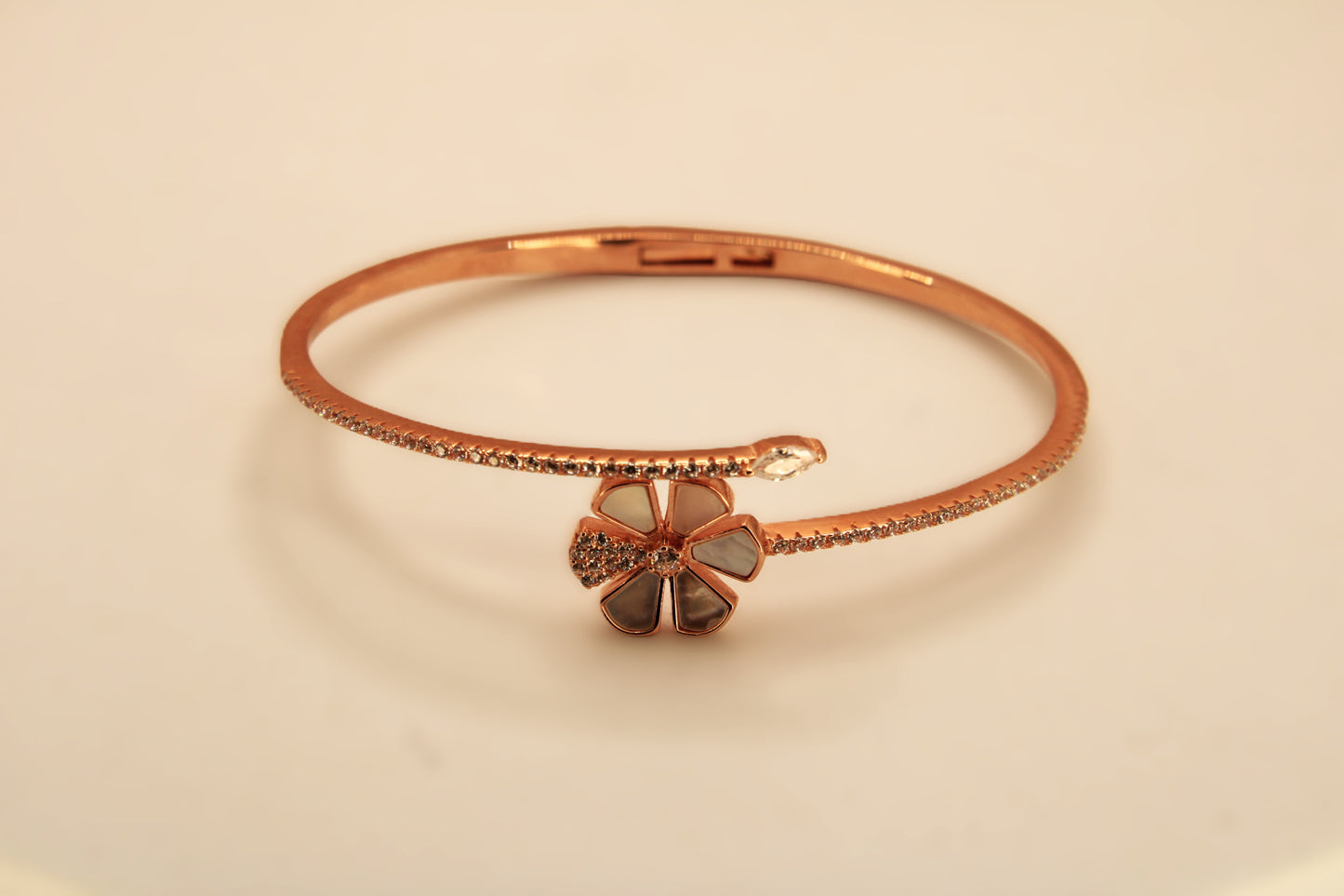 Silver Flower Kada