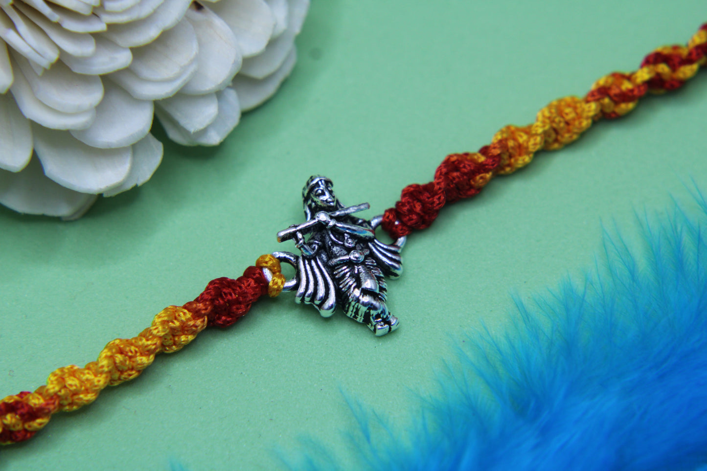 Silver Krishna Rakhi