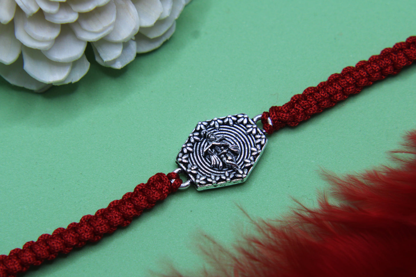 Silver Krishna Rakhi