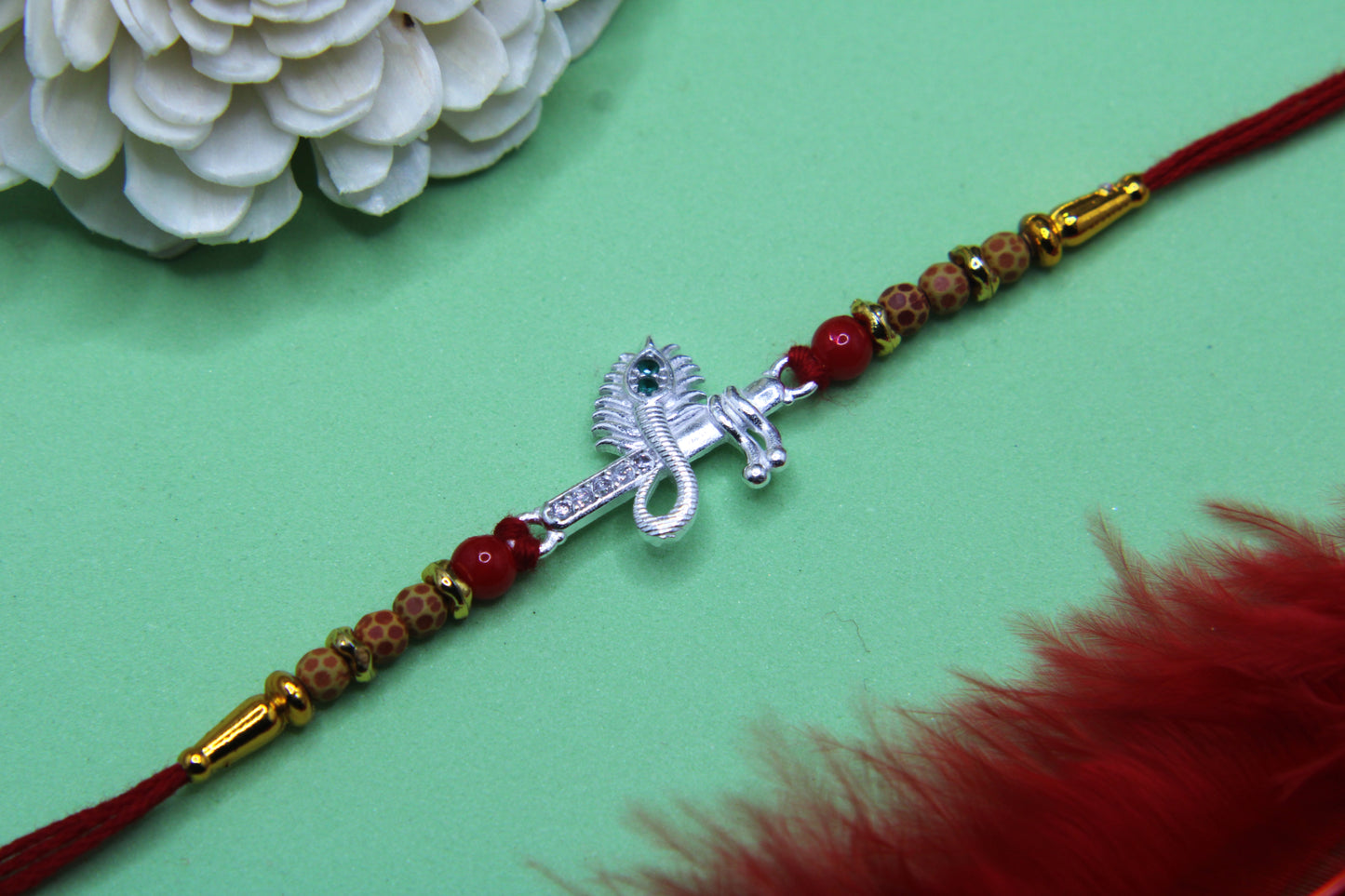Silver Flute Rakhi
