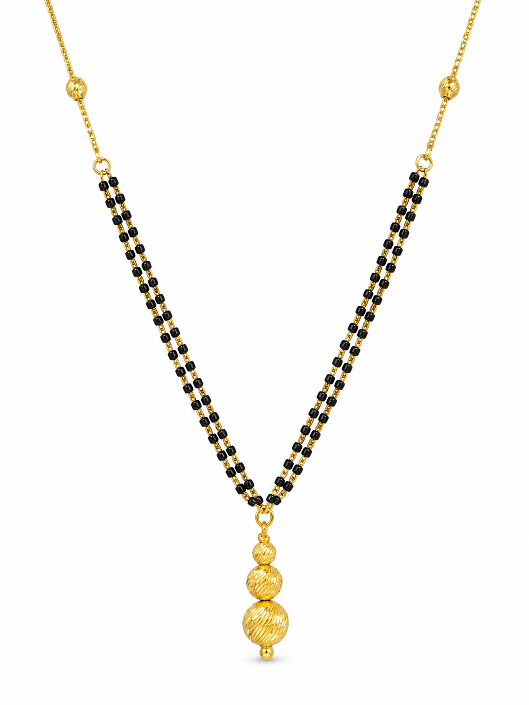 Gold plated silver 925 mangalsutr - Avika jewels