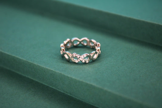 Silver Infinity Ring - Avika jewels