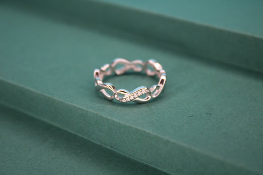 Silver Infinity Ring - Avika jewels