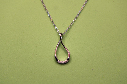 Silver Luna Loop Pendant Chain