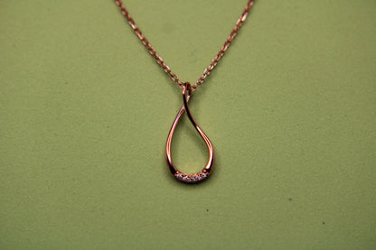 Silver Luna Loop Pendant Chain