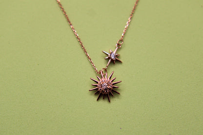 SIlver Sun Pendant Chain