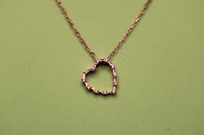Silver Heart Pendant Chain