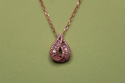 Silver Drop Pendant Chain
