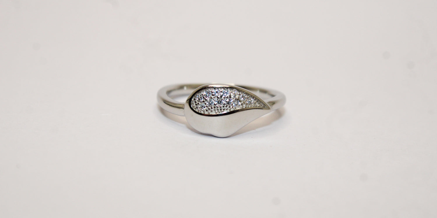 Silver Leaf Ring - Avika jewels