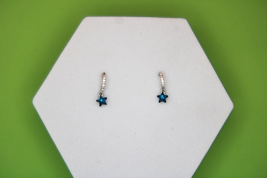 Silver Star Hanging Tops - Avika jewels