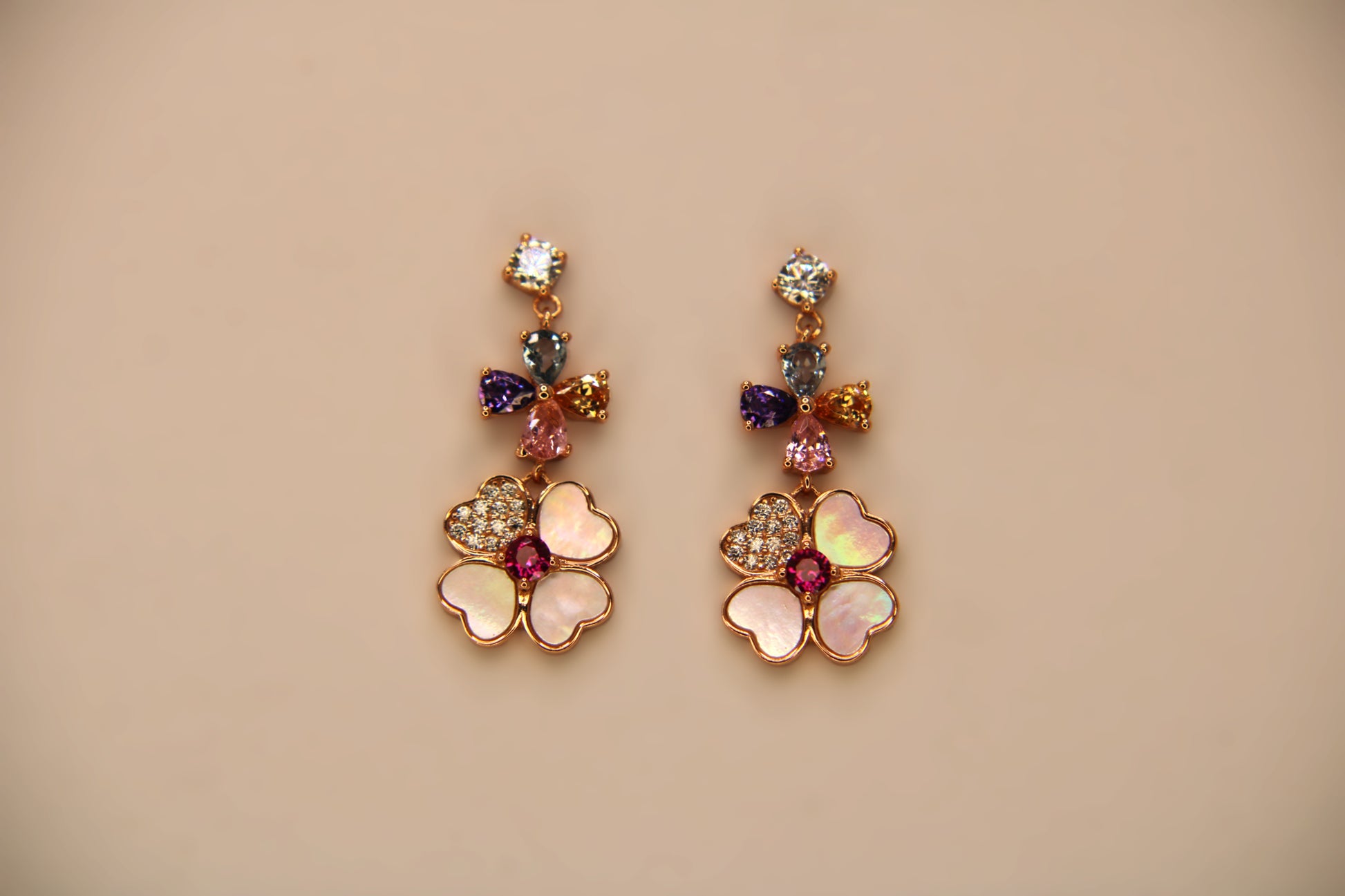 Silver Flower Pendant Tops Set - Avika jewels