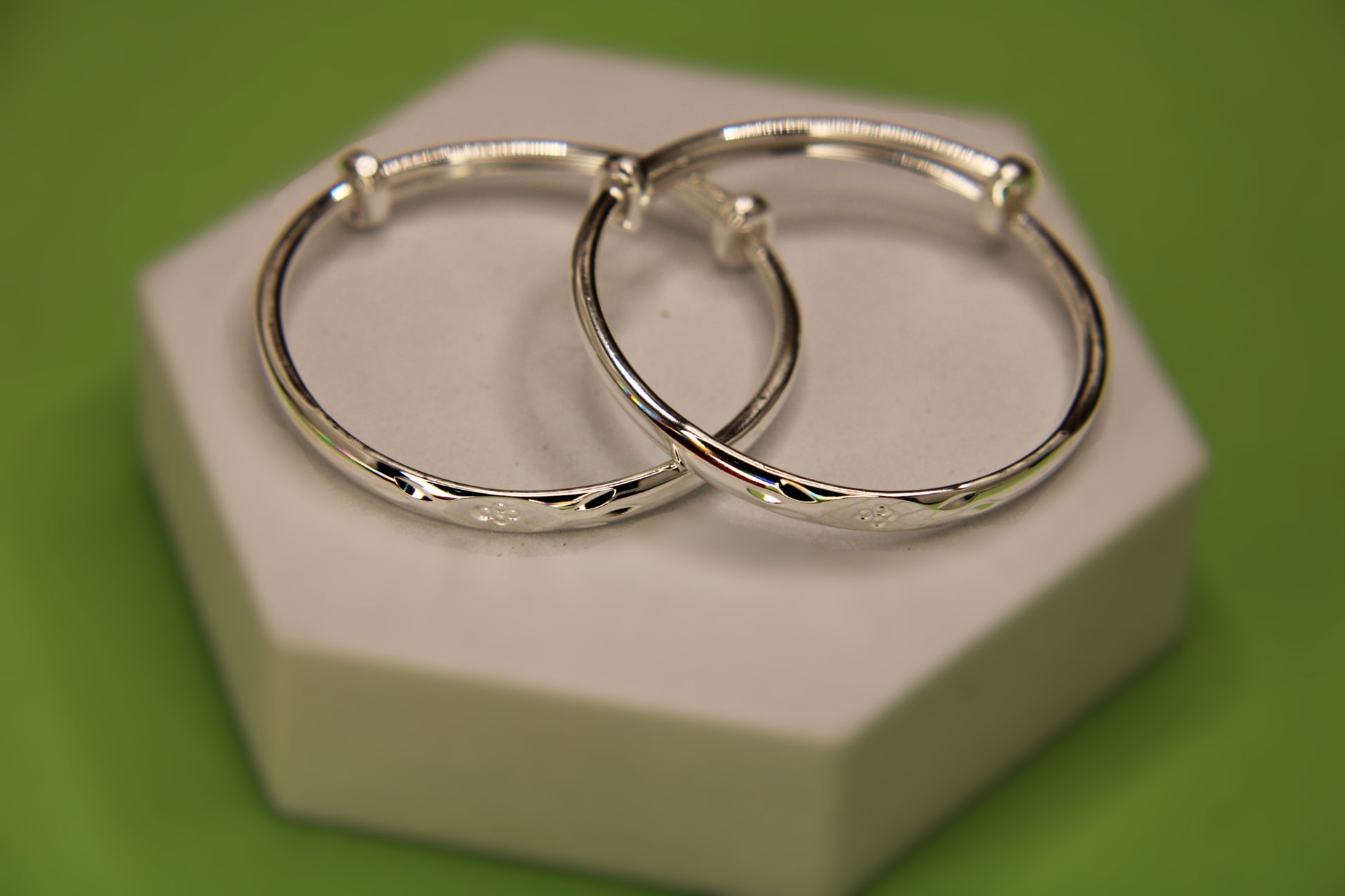 Silver Kids Kada - Avika jewels