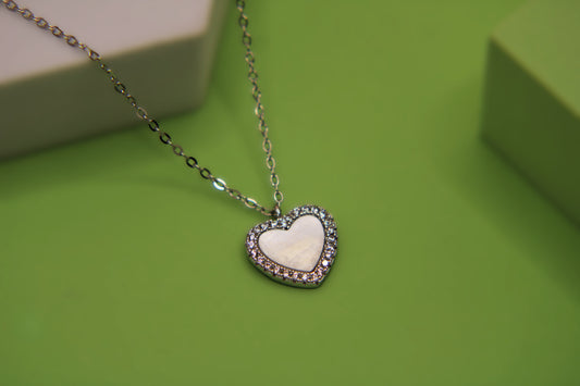 Silver Heart Pendant Chain