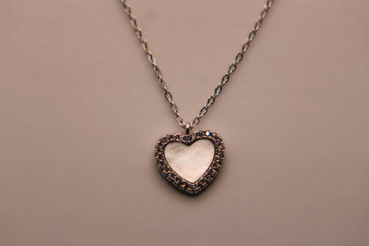 Silver Heart Pendant Chain