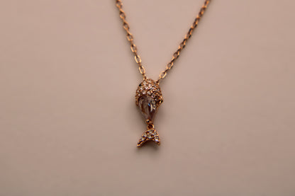 Silver Fish Pendant Chain
