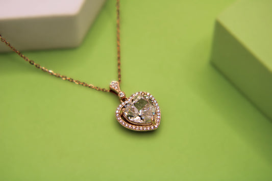 Silver Heart Pendant Chain