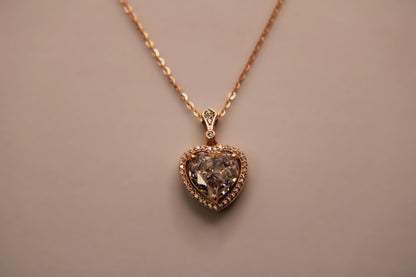 Silver Heart Pendant Chain